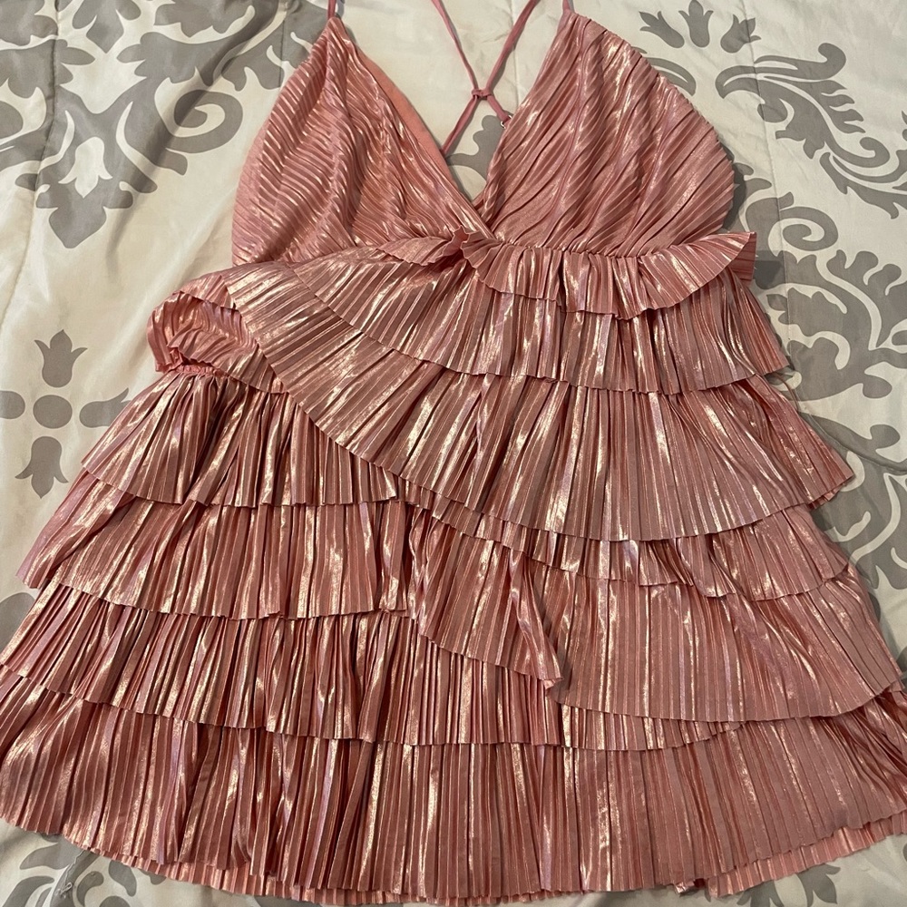 Pink sparkly dress